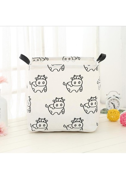 No.21 Tarzı Yeni Küp Katlanır Pamuk Keten Kumaş Saklama Sepeti Çocuk Giysileri Saklama Kutusu Oyuncaklar Organizatörler Için Su Geçirmez Çamaşır Sepeti (Yurt Dışından)