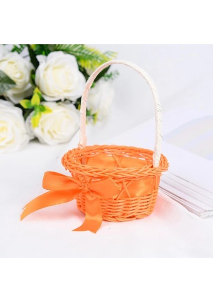 Pembe Tarzı 1 Adet El Yapımı Güzel Hasır Sepet Hasır Çiçek Sepeti Alışveriş Depolama Sepet Sepet Sepet (Yurt Dışından) fiyatları