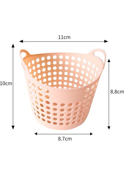 Pembe Tarzı Mini Masaüstü Depolama Sepeti Yaratıcılık Moda Hollow Oyuncak Sepeti Plastik Masa Çeşitli Eşyalar Çöp Organizatör Sepeti Kalem Konteyner (Yurt Dışından)