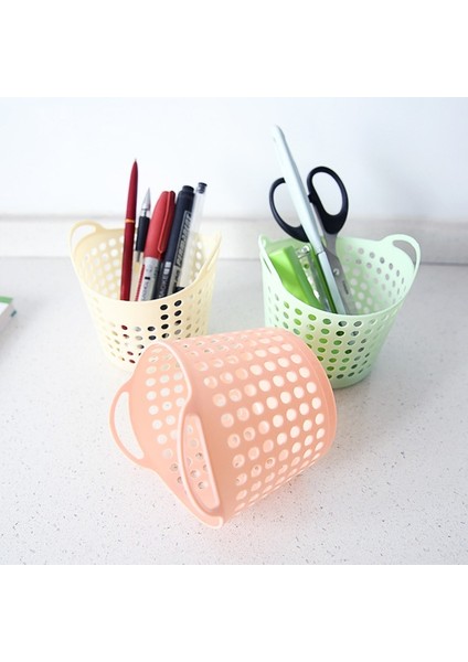 Pembe Tarzı Mini Masaüstü Depolama Sepeti Yaratıcılık Moda Hollow Oyuncak Sepeti Plastik Masa Çeşitli Eşyalar Çöp Organizatör Sepeti Kalem Konteyner (Yurt Dışından) fiyatları