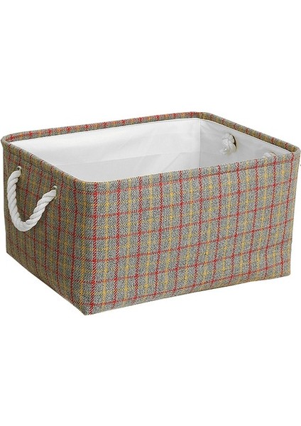 No.11 Stili 41X31X20CM Küp Tuval Kumaş Saklama Sepeti Giysileri Kreş Iç Çamaşırı Oyuncak Organizatör Çamaşır Sepeti Saplı Katlanır Saklama Kutusu (Yurt Dışından)