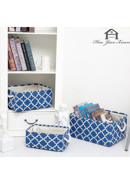 Shanhua Shop A3 Stili 36X26X16CM Küp Tuval Kumaş Saklama Sepeti Giysileri Kreş Iç Çamaşırı Oyuncak Organizatör Çamaşır Sepeti Saplı Katlanır Saklama Kutusu (Yurt Dışından)