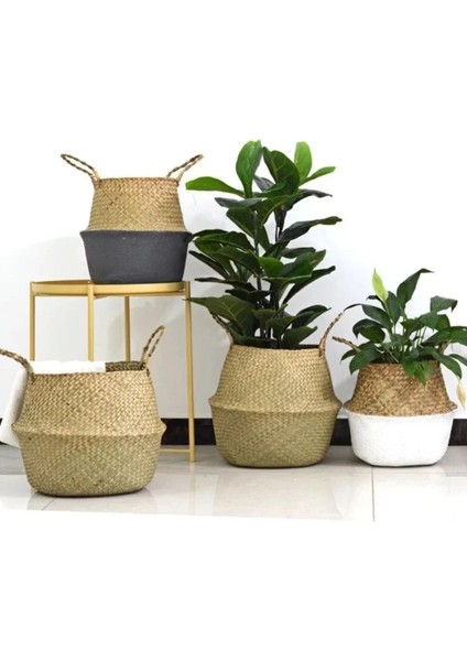 Model 9 Tarzı 22X20 cm Whısm El Yapımı Deniz Çayı Depolama Sepeti Saksı Rattan Konteyner Oyuncaklar Organizatör Tutucu Çamaşır Sepeti Ev Dekor (Yurt Dışından) indirimleri