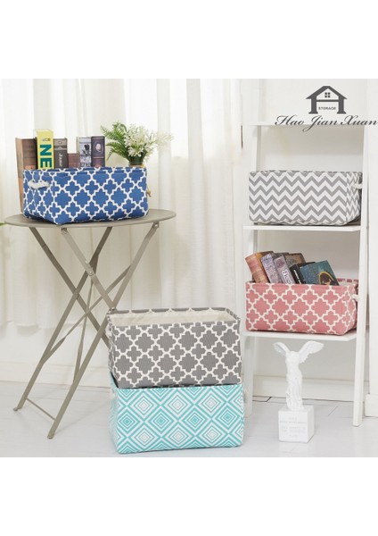 No.9 Tarzı 41X31X20CM Küp Tuval Kumaş Saklama Sepeti Giysileri Kreş Iç Çamaşırı Oyuncak Organizatör Çamaşır Sepeti Saplı Katlanır Saklama Kutusu (Yurt Dışından) indirimleri