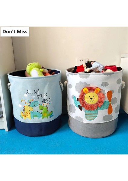 203-3 Tarzı Resim Olarak Büyük Karikatür Aslan Katlanır Çamaşır Sepeti Kirli Giysiler Saklama Sepeti Çocuklar Için Oyuncaklar Organizatörler Sepet Çeşitli Eşyalar Depolama Varil (Yurt Dışından) fırsatları