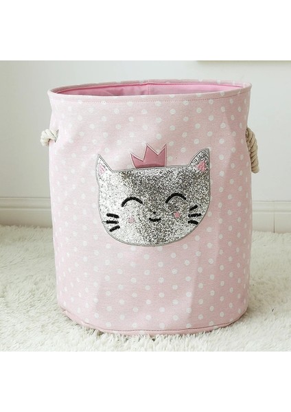 21701 Kedi Stili Çocuklar Için Kirli Giysiler Için Katlanabilir Çamaşır Sepeti Bebek Oyuncakları Tuval Wasmand Büyük Depolama Sepet Çocuklar Bebek Ev Organizatör (Yurt Dışından) fırsatları
