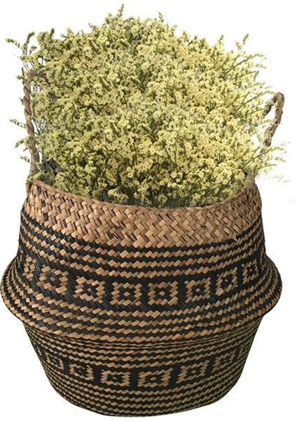 Turuncu Tarzı Yeni 1 Adet Katlanabilir El Yapımı Rattan Dokuma Çiçek Sepeti Seagrass Giyim Saklama Sepeti Ev Dekorasyon Çiçek Sepeti (Yurt Dışından) fırsatları