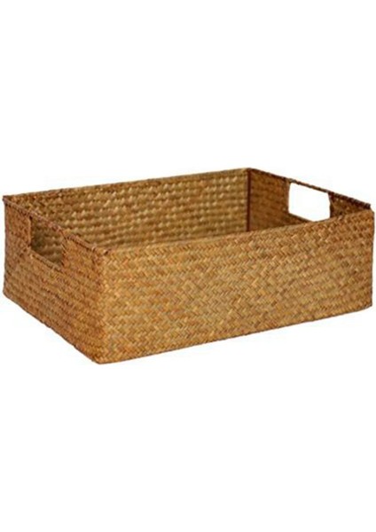NO.24906 Stili Zerolife El Dokuma Sepet Rattan Hasır Sepet Hasır Meyve Çayı Aperatif Depolama Sepeti Ekmek Sepeti Kozmetik Kutusu Ev Gereçleri (Yurt Dışından) fırsatları