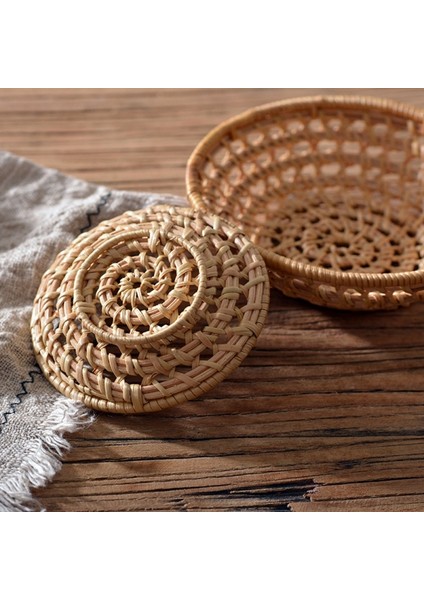 12X15CM Tarzı Meyve Sebze Depolama Sepeti El Dokuma Sepet Sepet El Yapımı Ekmek Örtüsü Hasır Sepet Mutfak Depolama (Yurt Dışından) modelleri