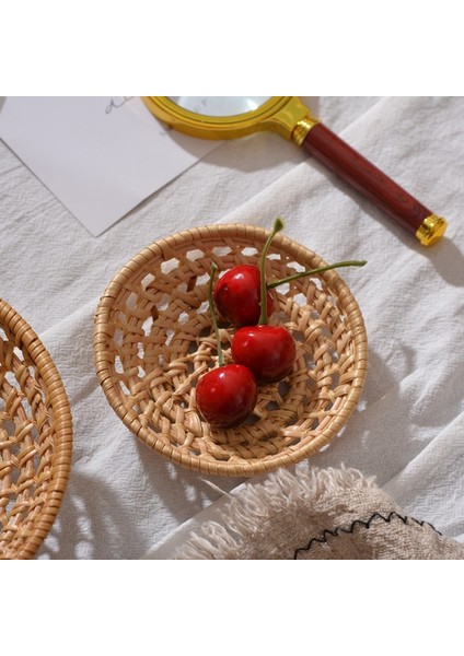 12X15CM Tarzı Meyve Sebze Depolama Sepeti El Dokuma Sepet Sepet El Yapımı Ekmek Örtüsü Hasır Sepet Mutfak Depolama (Yurt Dışından) fırsatları