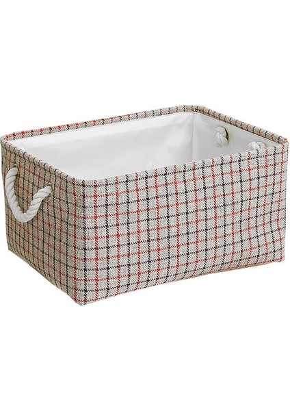 No.14 Tarzı 31X21X13CM Küp Tuval Kumaş Saklama Sepeti Giysileri Kreş Iç Çamaşırı Oyuncak Organizatör Çamaşır Sepeti Saplı Katlanır Saklama Kutusu (Yurt Dışından)