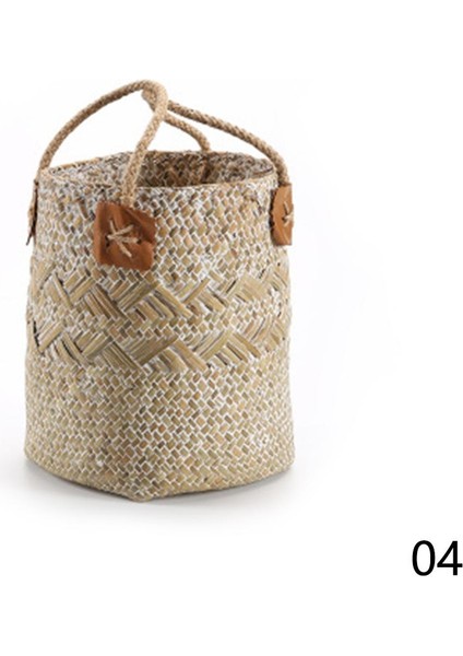 Beyaz S Tarzı Lavanta Vazo Dokuma Çeşitli Eşyalar Saklama Sepetleri Asılı Sepet Rattan Babysbreath Saksı Saksı Ev Sepeti Saplı (Yurt Dışından)