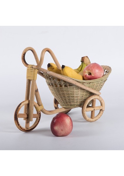 23X15CM Tarzı Mini Bambu El Yapımı Dokuma Hasır Hasır Sepet Rattan Meyve Gıda Ekmek Organizatör Bisiklet Sanat El Sanatları Mutfak Masası Dekorasyon (Yurt Dışından) modelleri