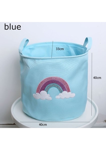 B Tarzı Bebek Çamaşır Sepeti Süper Büyük Ipli Kirli Giysiler Oyuncaklar Saklama Kutusu Sevimli Pembe Katlanabilir Saklama Çantası Ev Sundri (Yurt Dışından)