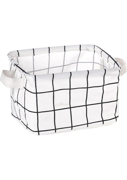 Bai Gezi Tarzı Kumaş Katlanabilir Saklama Sepeti Pamuk ve Keten Masa Saklama Kutusu Yenilikçi Su Geçirmez Saklama Sepeti Saklama Kutusu (Yurt Dışından)