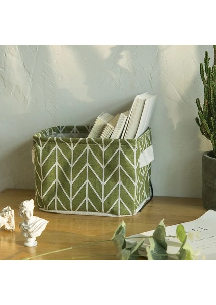 Bai Gezi Tarzı Kumaş Katlanabilir Saklama Sepeti Pamuk ve Keten Masa Saklama Kutusu Yenilikçi Su Geçirmez Saklama Sepeti Saklama Kutusu (Yurt Dışından) indirimleri