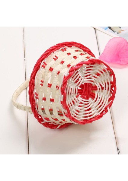 A2 Stili 1 Adet Mini El Dokuması Saklama Sepetleri Plastik Dokuma Saklama Sepetleri Kumaş Çiçek Sepeti Meyve Rattan Kozmetik Çay Poşetleri (Yurt Dışından) fırsatları