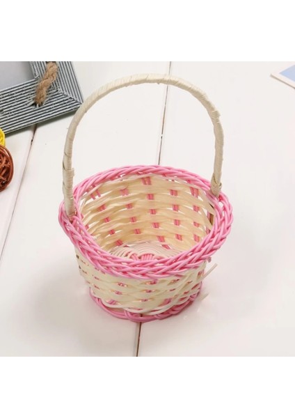 A2 Stili 1 Adet Mini El Dokuması Saklama Sepetleri Plastik Dokuma Saklama Sepetleri Kumaş Çiçek Sepeti Meyve Rattan Kozmetik Çay Poşetleri (Yurt Dışından) indirimleri