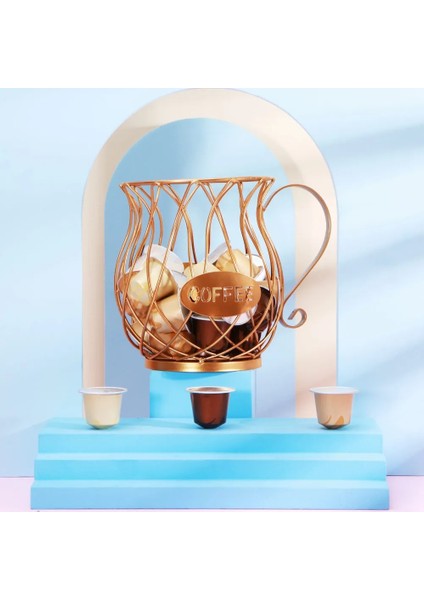 Siyah C Stili Evrensel Kahve Kapsül Depolama Sepeti Kahve Fincan Sepeti Vintage Kahve Pod Organizatör Tutucu Siyah Ev Cafe Otel Için Dropship (Yurt Dışından) indirimleri