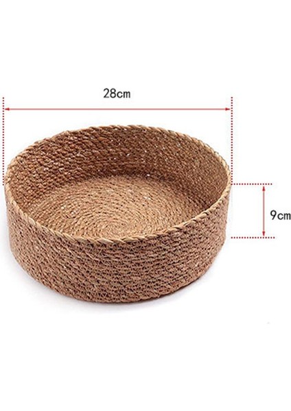 B-02 Stili Rattan Depolama Sepeti Hasır Sepet Çeşitli Eşyalar Organizatör Oyuncaklar Depolama Kozmetik Giyim El Sanatları Ev Dekorasyon Malzemeleri (Yurt Dışından)