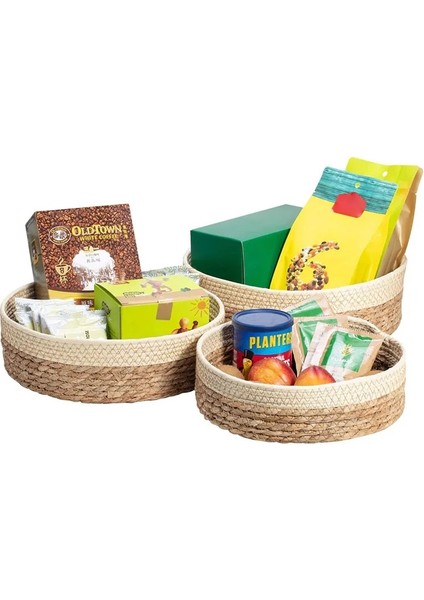 B-02 Stili Rattan Depolama Sepeti Hasır Sepet Çeşitli Eşyalar Organizatör Oyuncaklar Depolama Kozmetik Giyim El Sanatları Ev Dekorasyon Malzemeleri (Yurt Dışından) modelleri