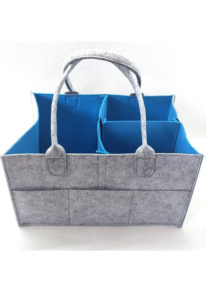 Yeşil Stil Keçe Kumaş Saklama Çantası Katlanabilir Bebek Büyük Boy Bezi Caddy Değişen Masa Organizatör Oyuncak Depolama Sepeti Araba Organizatör (Yurt Dışından) modelleri