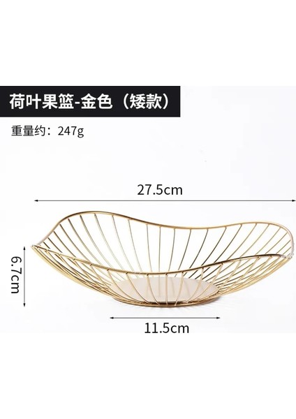 Lg-Lotus Yaprak Sepet Stili Demir Sanat Meyve Sepeti Iskandinav Tarzı Ev Oturma Odası Meyve Tabağı Aperatifler Yaratıcı Meyve Kase Depolama Sepeti Mutfak Düzenleyici (Yurt Dışından)
