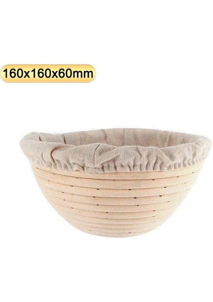 16X6CM Tarzı Doğal Rattan Fermantasyon Sepeti Ülke Ekmek Baget Hamur Kitle Prova Tatma Kanıtlama Hasır Sepetler Mutfak Gereçleri (Yurt Dışından)