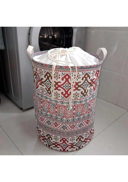 Stil-12 Stili Katlanır Ipli Çamaşır Sepeti Kirli Giysiler Oyuncaklar Depolama Kovası Dolap Giyim Organizatör Büyük Kapasiteli Çamaşır Sepeti (Yurt Dışından)