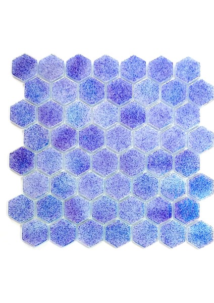 Tüm Yaşam Alanları İçin Cam Mozaik. Hegzagonal Mozaik Ölçüsü: 38X5 Mm. File Ölçüsü: 29X29 cm ( 1 Koli = 1 m2 Fiyatıdır. )