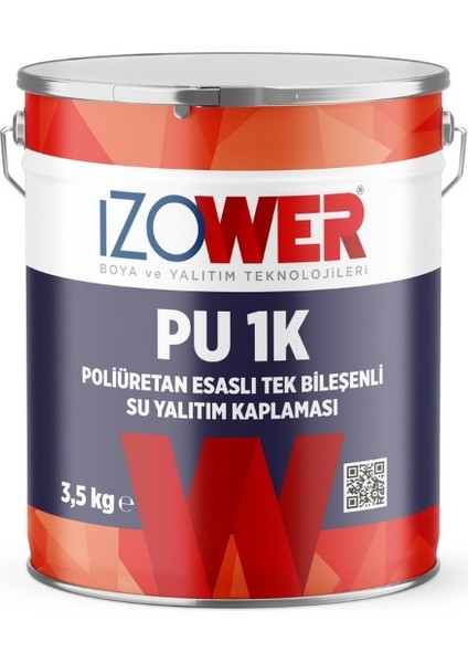 Pu-1k Su Yalıtım Kaplaması-Beyaz-3,5kg