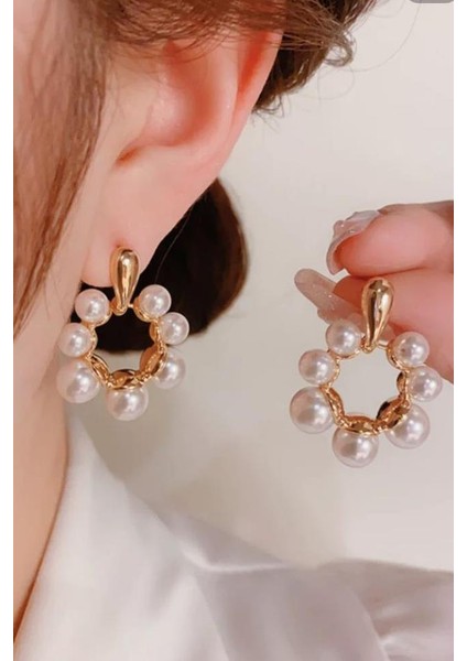 Kadın Vip Seri Suni Incili Özel Tasarım Marka Küpe Seti fiyatları