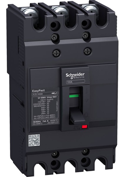 3X80A 30KA Sabit Tip Kompakt Şalter