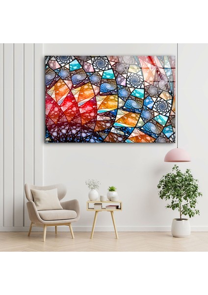 Vitray Renkli Tempeli Cam Duvar Tablosu fiyatları