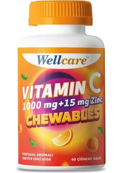 Vitamin C & Çinko 60 Çiğneme Tableti