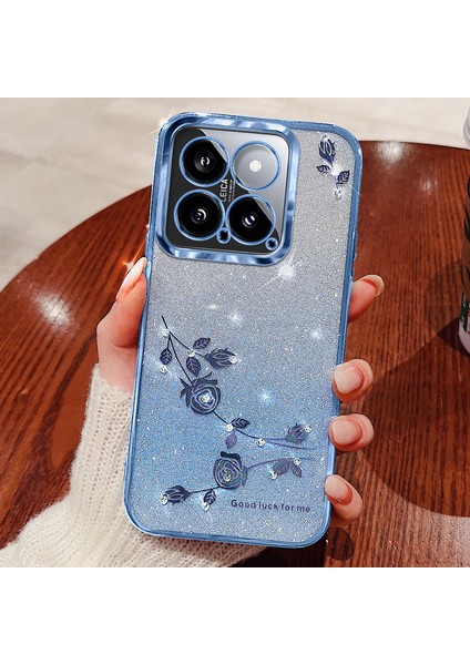 Xiaomi 14 Çiçek Deseni Şok Geçirmez Cep Telefonu Tpu Arka Kapak (Yurt Dışından)