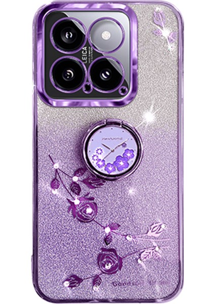 Xiaomi 14 Damla Dirençli Tpu Telefon Kasası ile Yüzük Kickstand (Yurt Dışından)