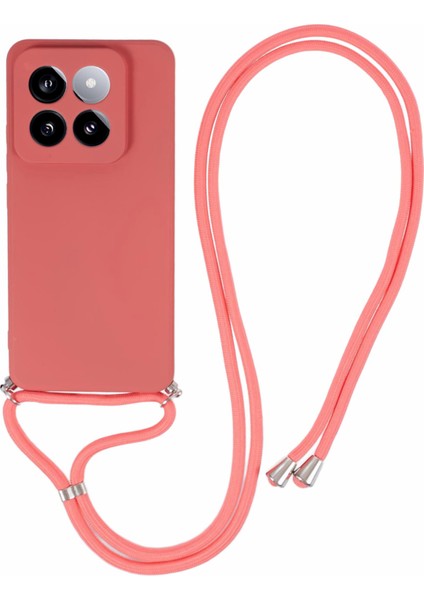 Xiaomi 14 Pro Tpu Telefon Kasası Kaymaz Kauçuk Kaplama Kordonlu (Yurt Dışından)