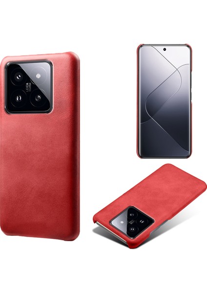 Xiaomi 14 Buzağı Dokusu Pu Deri + Pc Telefon Şok Geçirmez Kapak (Yurt Dışından) fiyatları