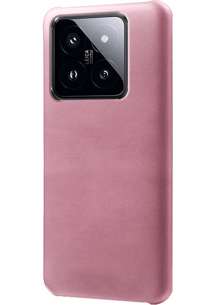 Xiaomi 14 Buzağı Dokusu Pu Deri + Pc Telefon Şok Geçirmez Kapak (Yurt Dışından)
