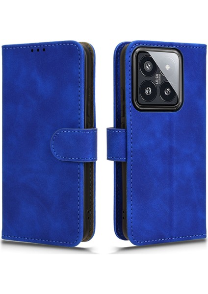 Xiaomi 14 Cilt Dokunuşu Standı Deri Cüzdan Kapağı (Yurt Dışından)