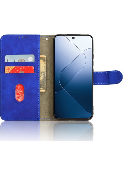 Xiaomi 14 Cilt Dokunuşu Standı Deri Cüzdan Kapağı (Yurt Dışından)