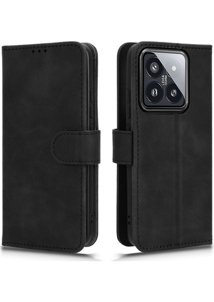 Xiaomi 14 Cilt Dokunuşu Standı Deri Cüzdan Kapağı (Yurt Dışından)