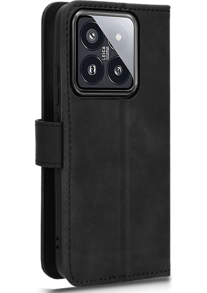 Xiaomi 14 Cilt Dokunuşu Standı Deri Cüzdan Kapağı (Yurt Dışından)