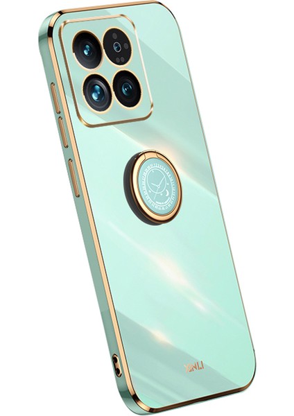 Xiaomi 14 Elektroklokalı Anti-Drop Anti Tonsum Tpu Kapak Ring Kickstand (Yurt Dışından)
