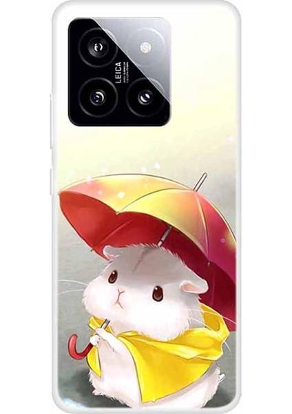 Xiaomi 14 Tpu Kılıf Anti-Damla Desen Baskı Telefon Koruyucu Arka Kapak (Yurt Dışından)