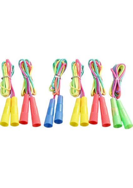 6 Adet Yedi Renkli Atlama Ipi-Mavi*2+Pembe*2+Sarı+Yeşil (Yurt Dışından)
