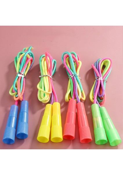 6 Adet Yedi Renkli Atlama Ipi-Mavi*2+Pembe*2+Sarı+Yeşil (Yurt Dışından)