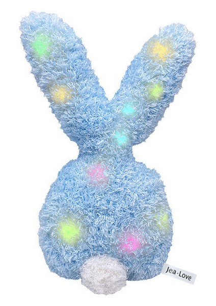 30CM Parlayan Işık Paskalya Peluş Tavşan Peluş Oyuncak (Yurt Dışından)