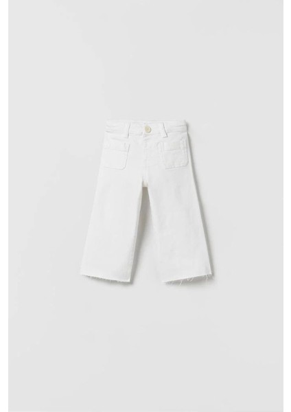 Wide Leg Renkli Kot Pantolon